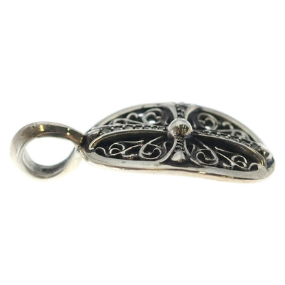 Chrome Hearts Clsc Oval P D Classic Pendant Gold Pave Diamond Silver — view 4
