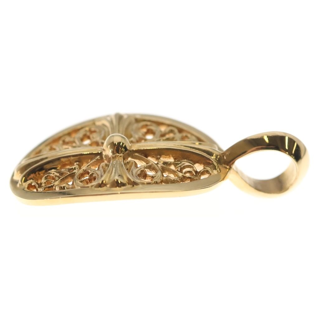Chrome Hearts 22k Clsc Oval Classic Pendant Gold — view 3