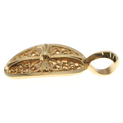 Chrome Hearts 22k Clsc Oval Classic Pendant Gold — view 3