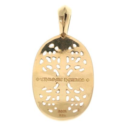 Chrome Hearts 22k Clsc Oval Classic Pendant Gold — view 2