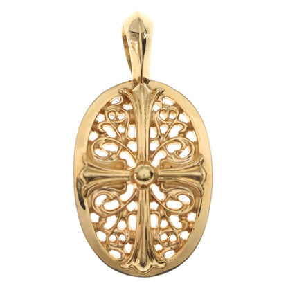 Chrome Hearts 22k Clsc Oval Classic Pendant Gold