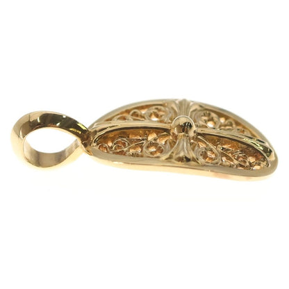 Chrome Hearts 22k Clsc Oval Classic Pendant Gold — view 4