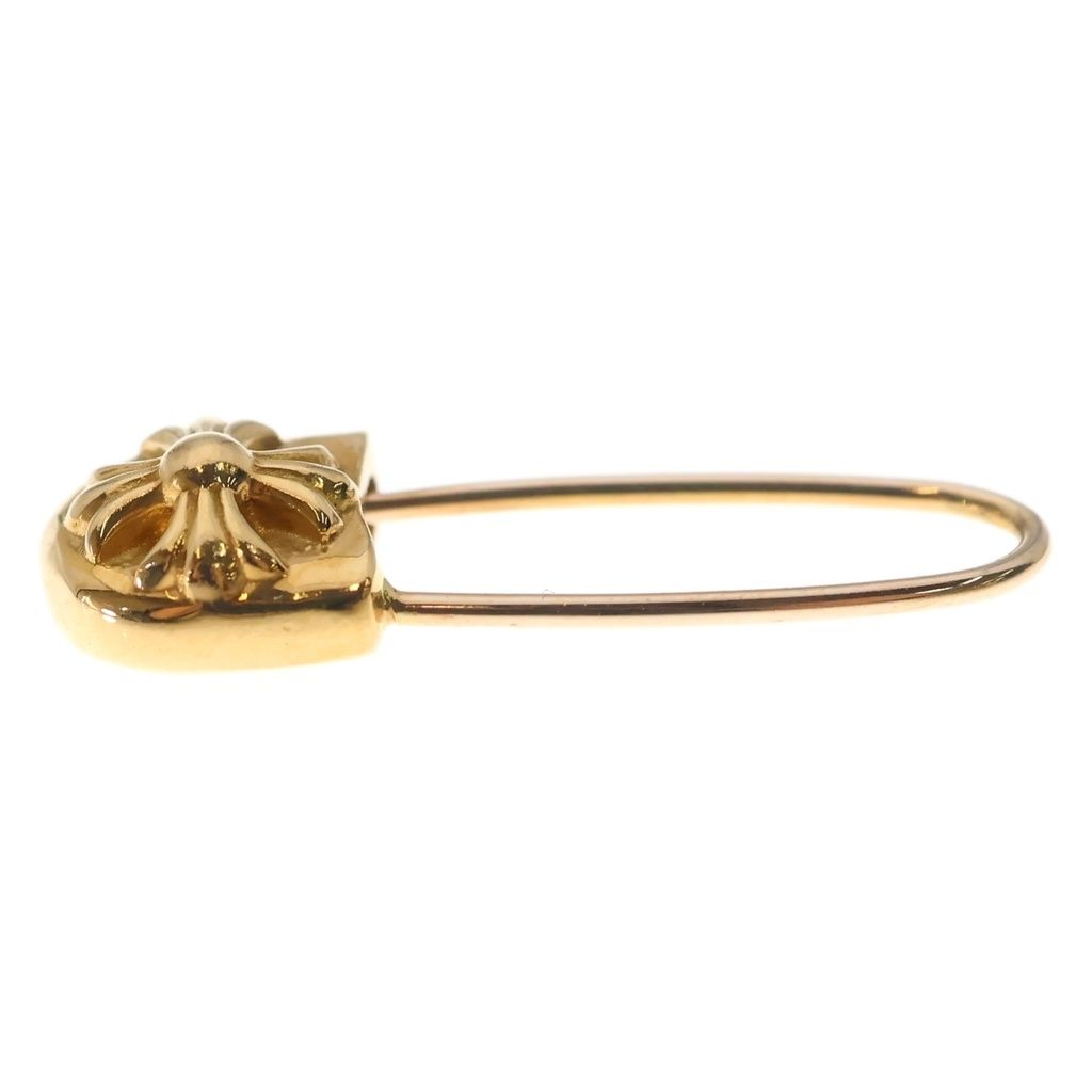 Chrome Hearts 22k ER Safety Pin Earrings Gold — view 4