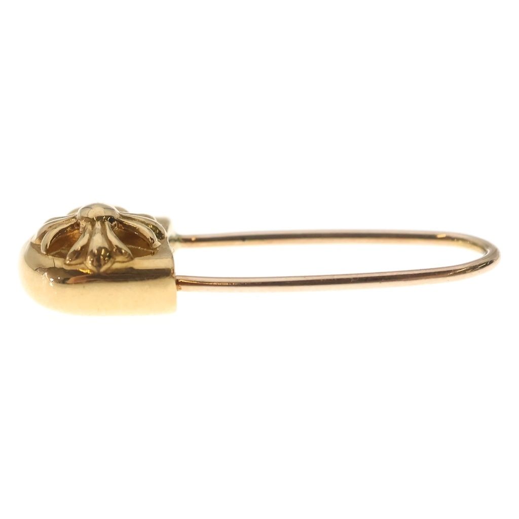 Chrome Hearts 22k ER Safety Pin Earrings Gold — view 3