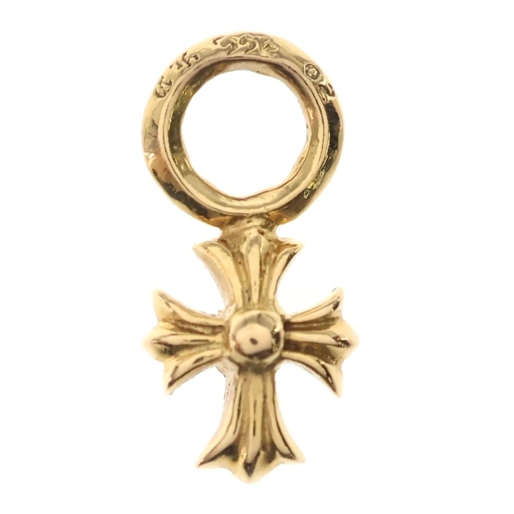 Chrome Hearts 22k Stack CH Cross Charm Gold Keychain