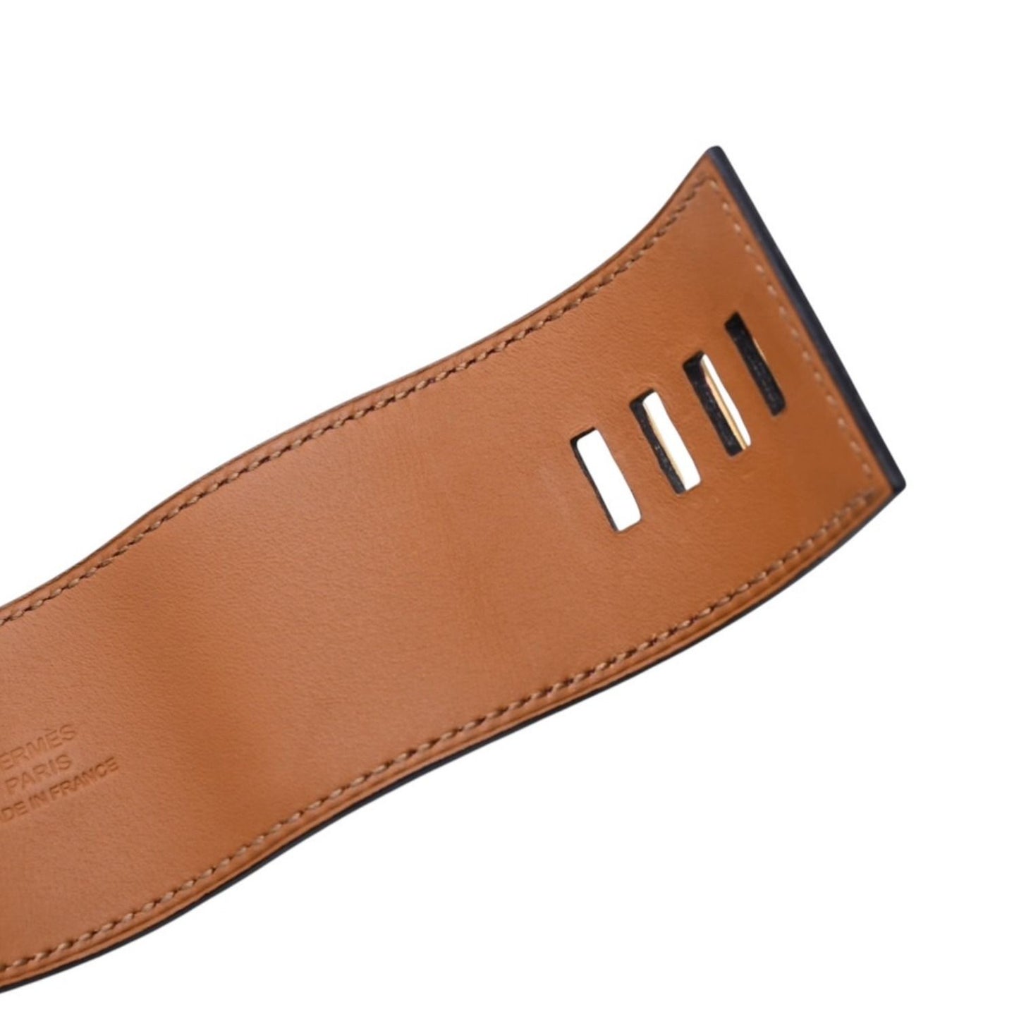 Hermes Bracelet Collier de Chien Veau Swift Studs Purple Gold — view 8