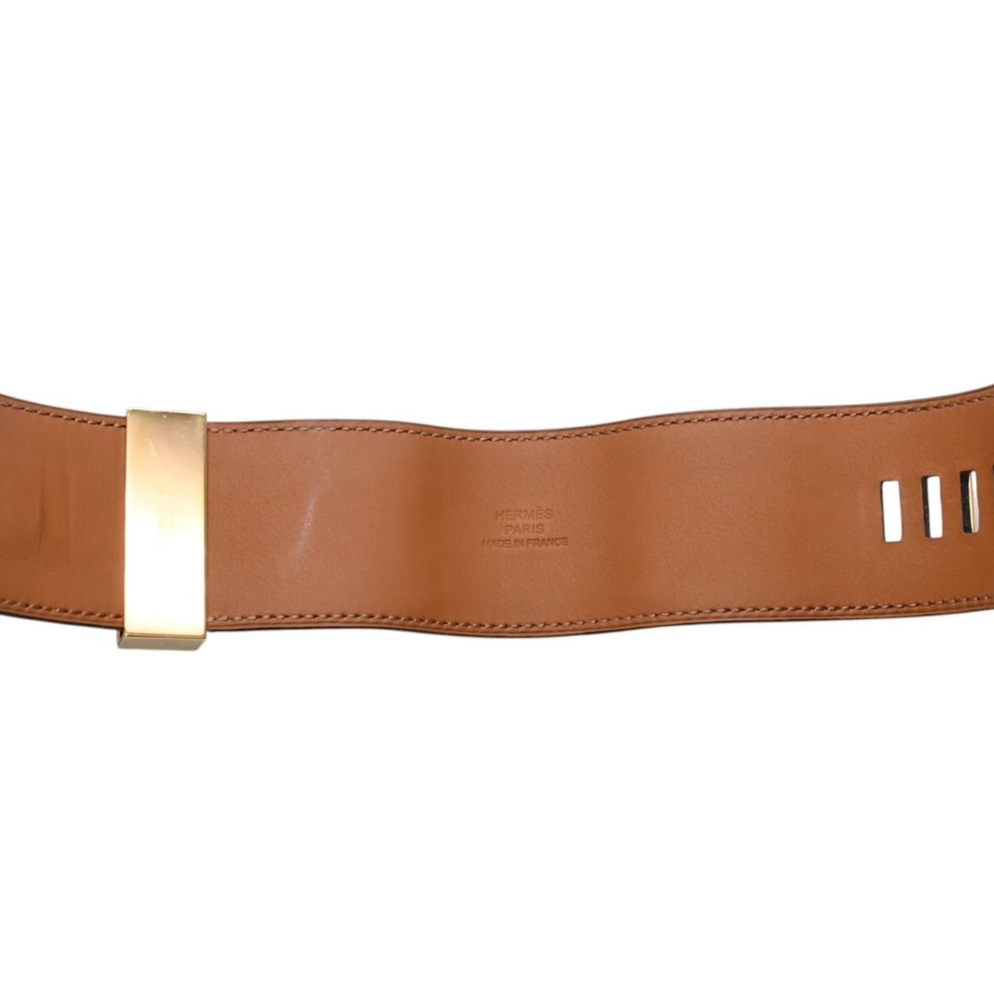 Hermes Bracelet Collier de Chien Veau Swift Studs Purple Gold — view 7