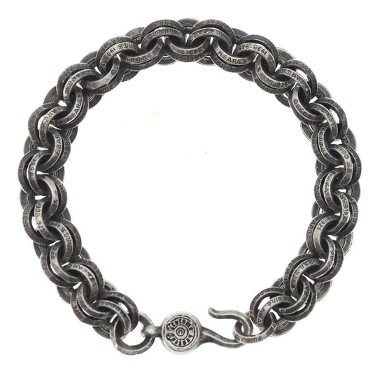 Chrome Hearts 1 Double B Ring Bracelet Silver