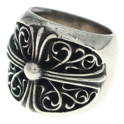 Chrome Hearts Classic Oval Cross Ring Silver