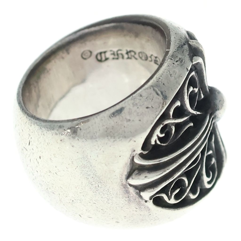 Chrome Hearts Classic Oval Cross Ring Silver — view 3