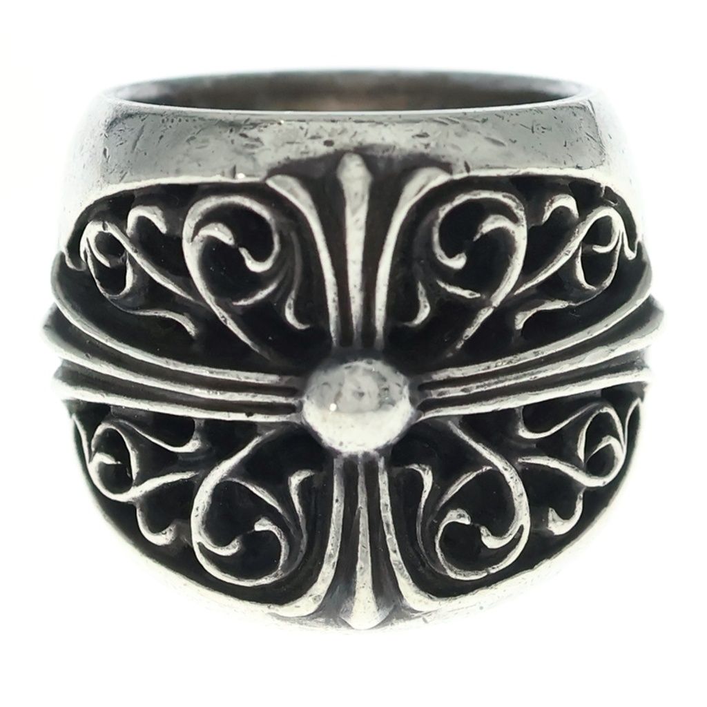 Chrome Hearts Classic Oval Cross Ring Silver — view 5