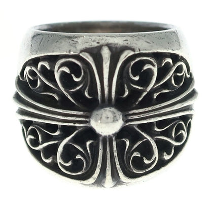 Chrome Hearts Classic Oval Cross Ring Silver — view 5