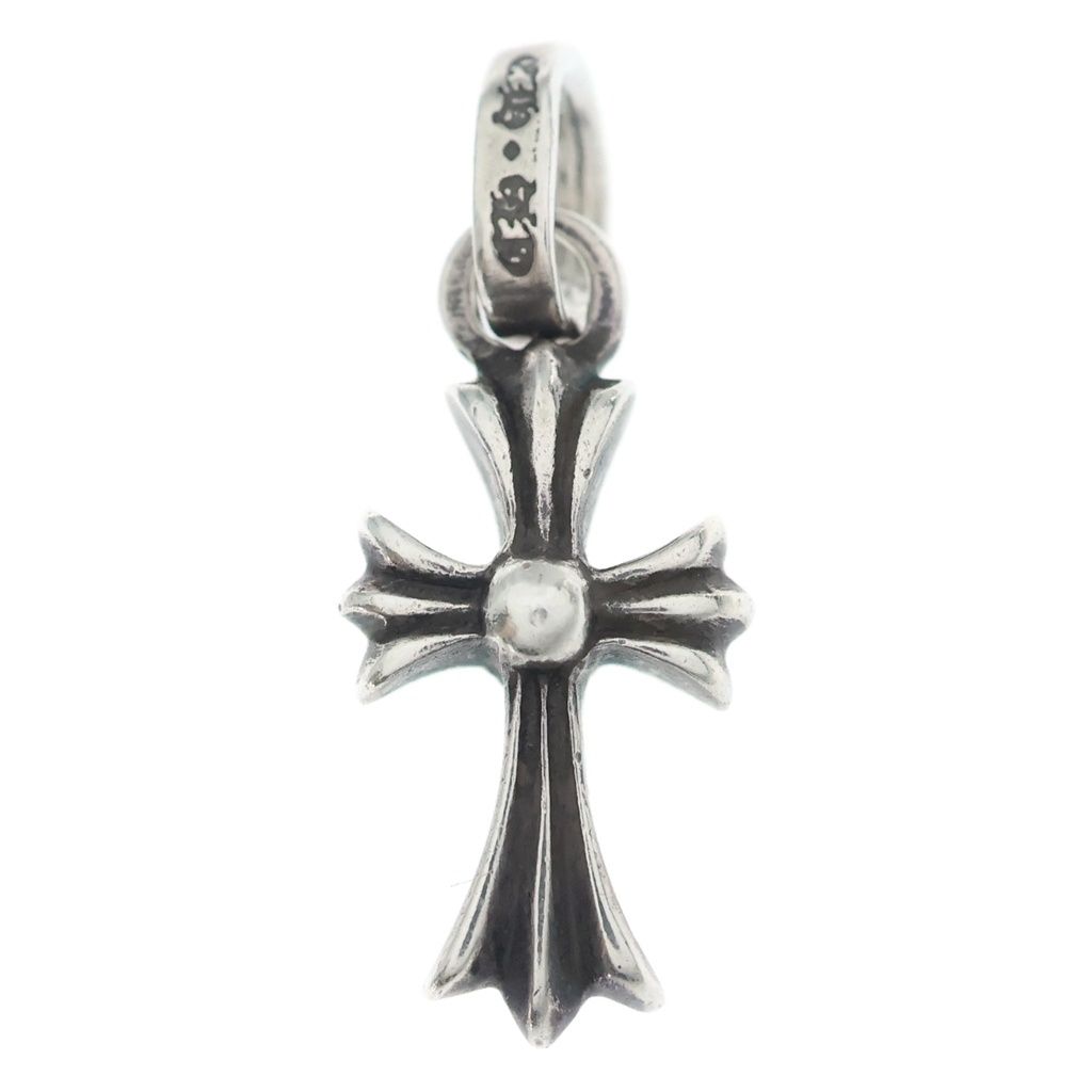 Chrome Hearts Crs Baby Fat Cross Pendant Silver — view 2