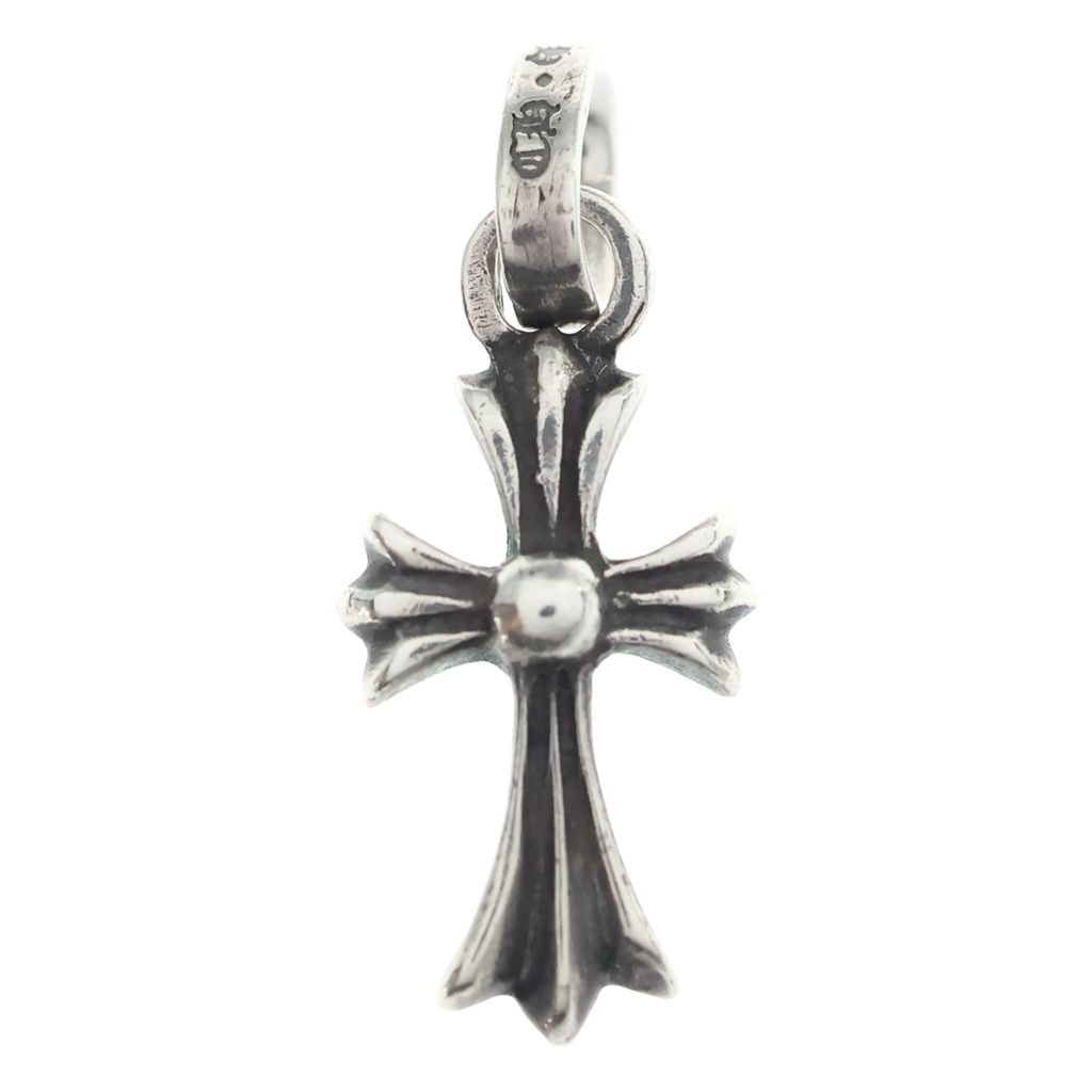 Chrome Hearts Crs Baby Fat Cross Pendant Silver