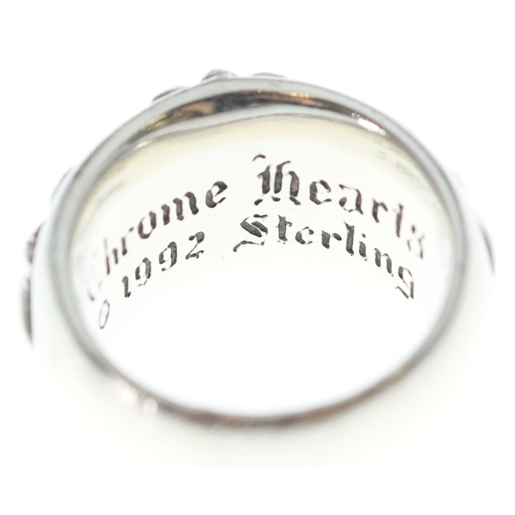 Chrome Hearts Flrl Crs Floral Cross Ring Silver — view 5