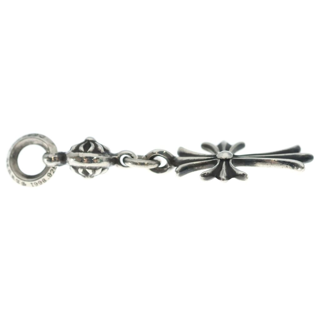 Chrome Hearts Tny CH Crs 1 Ball Tiny CH Cross Charm Pendant Silver — view 4