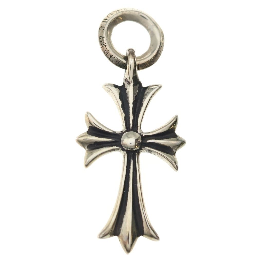 Chrome Hearts Tiny CH Cross Charm Pendant Silver — view 2