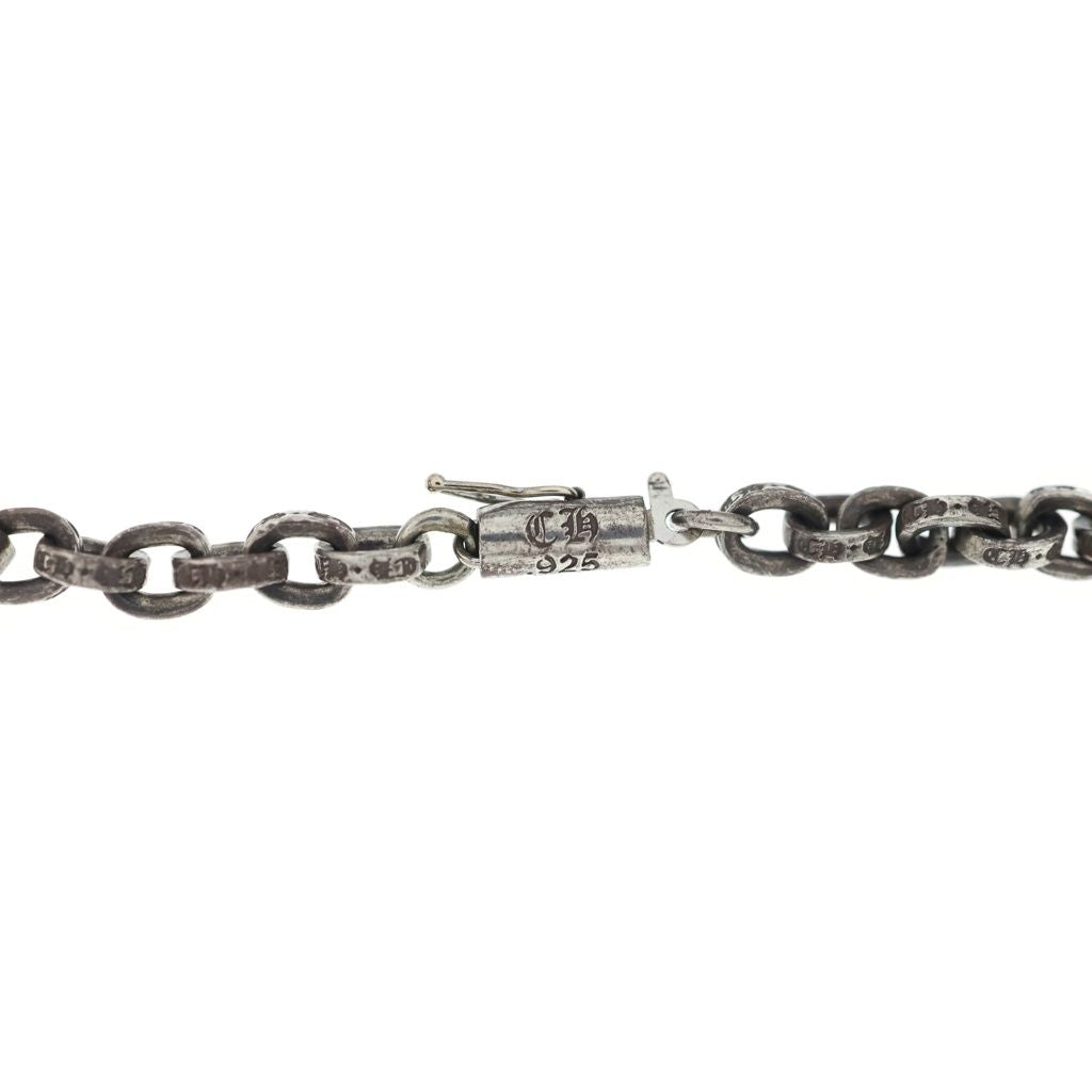 Chrome Hearts Ppr Chn Sml CH Crs Paper Chain Small CH Cross Silver Necklace — view 4