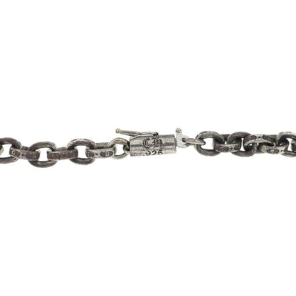 Chrome Hearts Ppr Chn Sml CH Crs Paper Chain Small CH Cross Silver Necklace — view 4