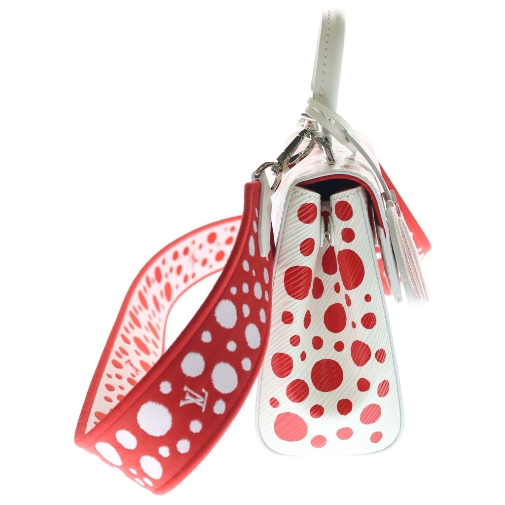 Louis Vuitton LV Yk Epi Cluny 2-Way Boston Bag White Red Leather Mini Silver — view 3