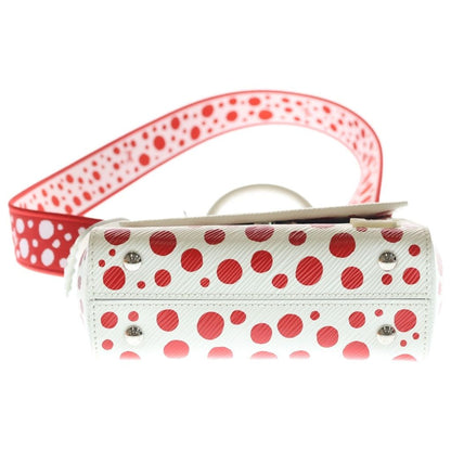 Louis Vuitton LV Yk Epi Cluny 2-Way Boston Bag White Red Leather Mini Silver — view 4