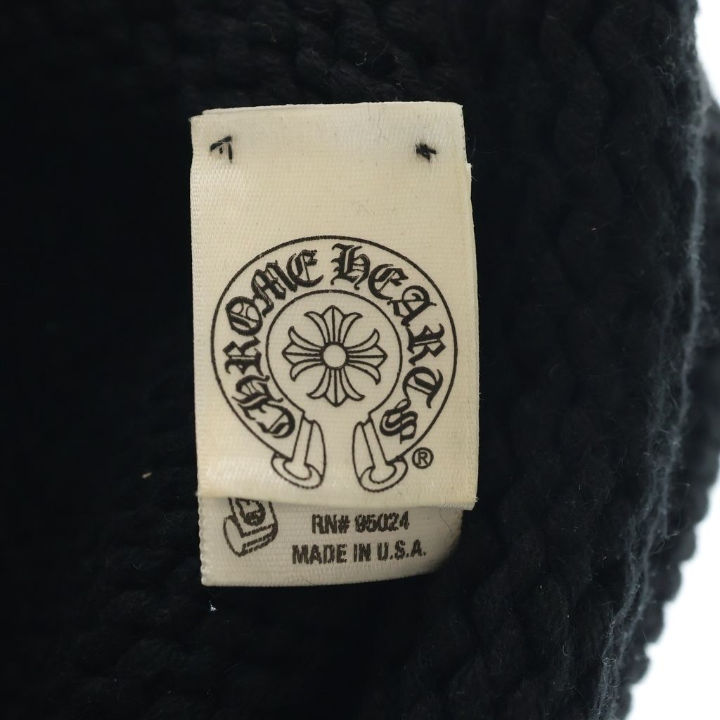 Chrome Hearts Beanie Cash Cross Patch Cashmere with Black — view 7