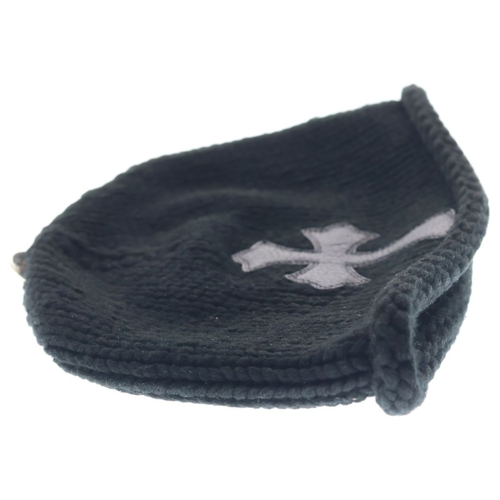 Chrome Hearts Beanie Cash Cross Patch Cashmere with Black — view 4