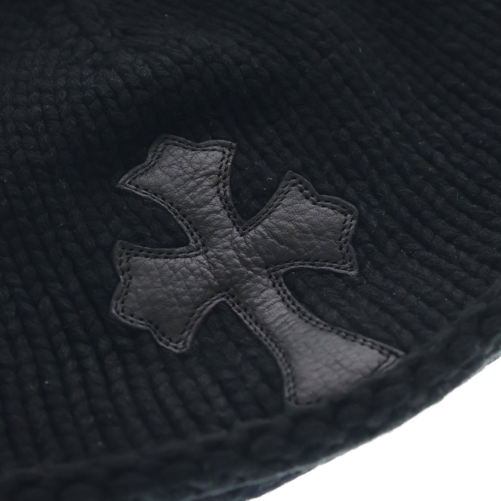Chrome Hearts Beanie Cash Cross Patch Cashmere with Black — view 5