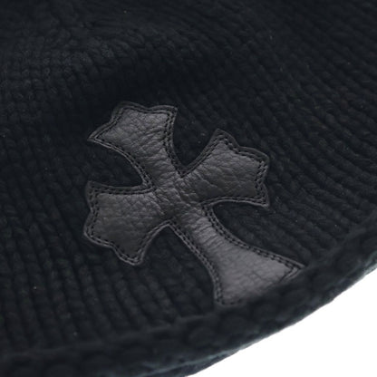 Chrome Hearts Beanie Cash Cross Patch Cashmere with Black — view 5
