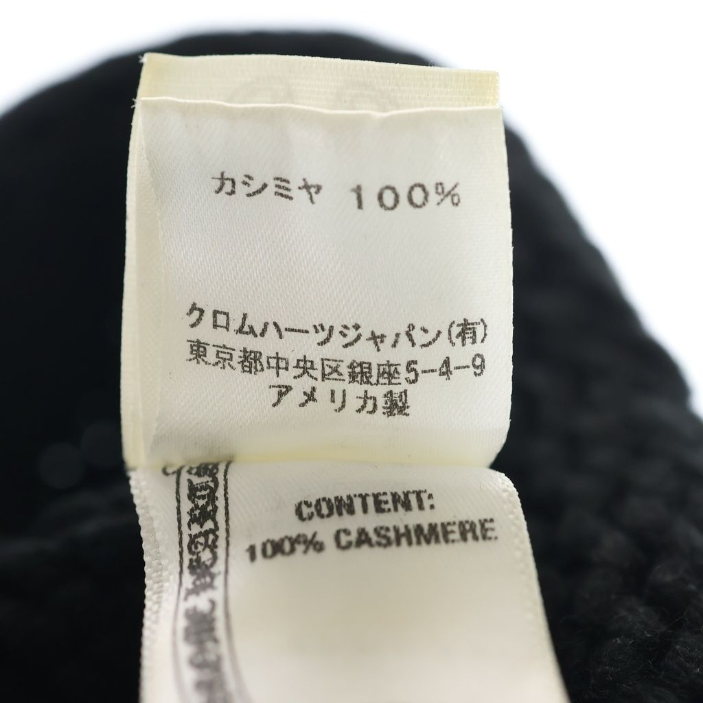 Chrome Hearts Beanie Cash Cross Patch Cashmere with Black — view 8