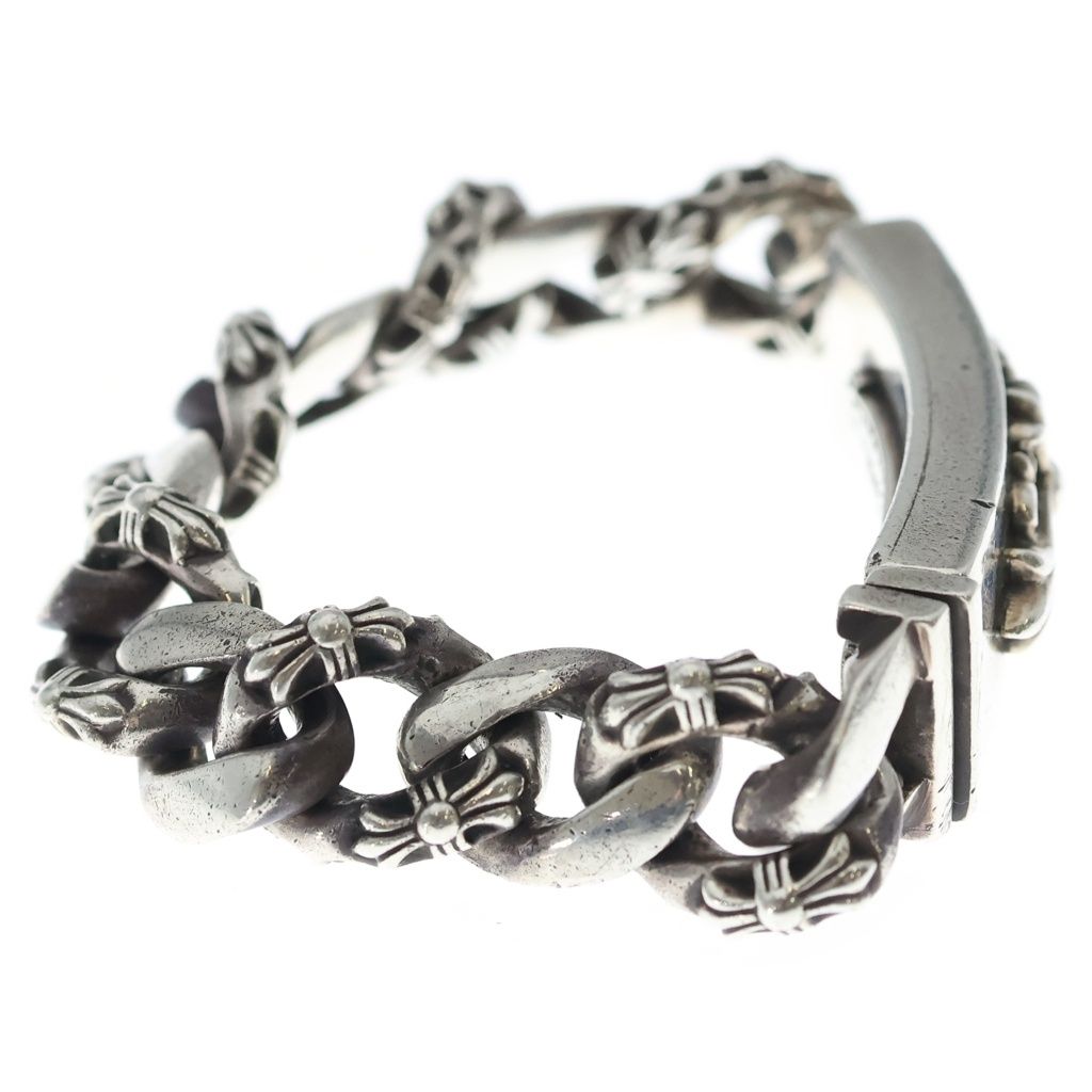 Chrome Hearts ID Floral Crs ID Fancy Link Bracelet Silver — view 3