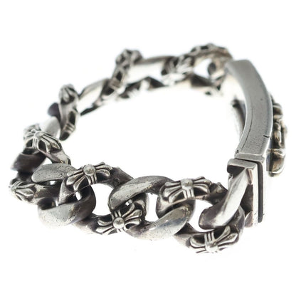 Chrome Hearts ID Floral Crs ID Fancy Link Bracelet Silver — view 3