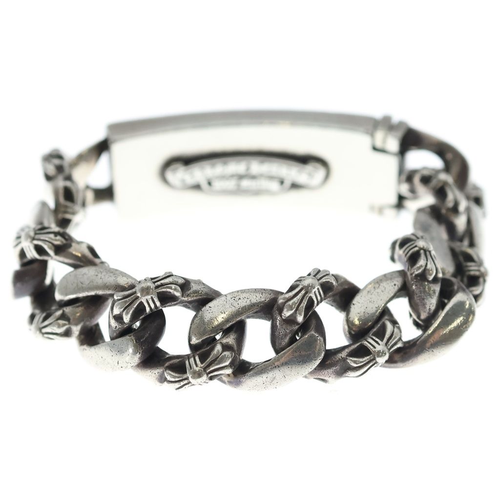 Chrome Hearts ID Floral Crs ID Fancy Link Bracelet Silver — view 2