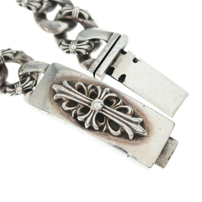 Chrome Hearts ID Floral Crs ID Fancy Link Bracelet Silver — view 6