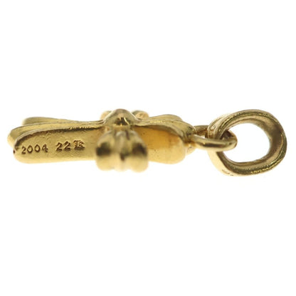 Chrome Hearts 22k Crs Baby Fat Cross Pendant Gold — view 3