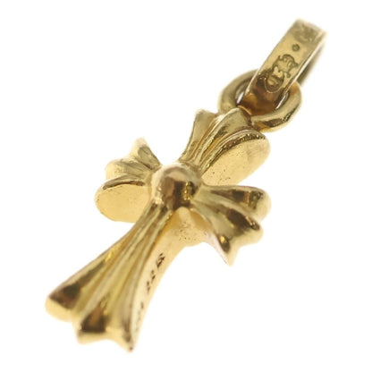 Chrome Hearts 22k Crs Baby Fat Cross Pendant Gold — view 5