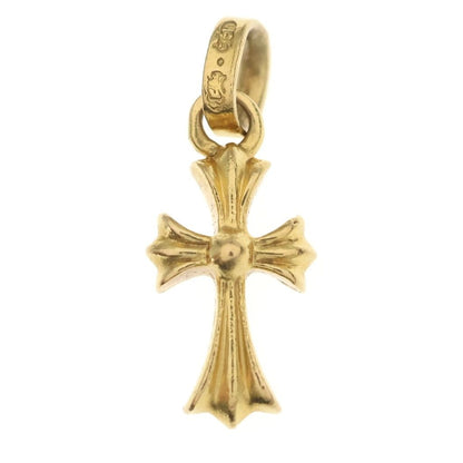 Chrome Hearts 22k Crs Baby Fat Cross Pendant Gold — view 2