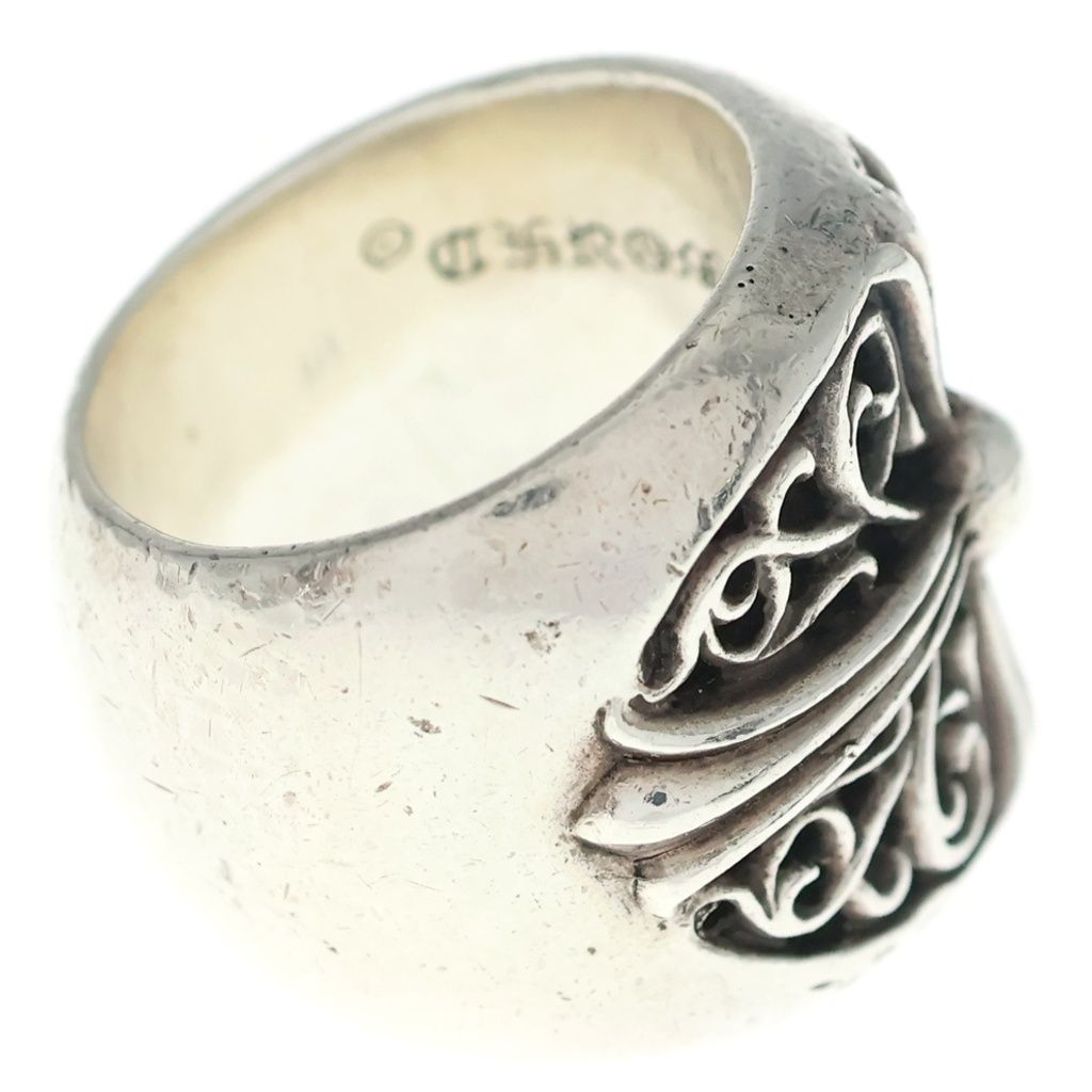 Chrome Hearts Classic Oval Cross Ring Silver — view 3