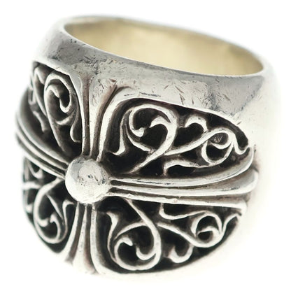 Chrome Hearts Classic Oval Cross Ring Silver