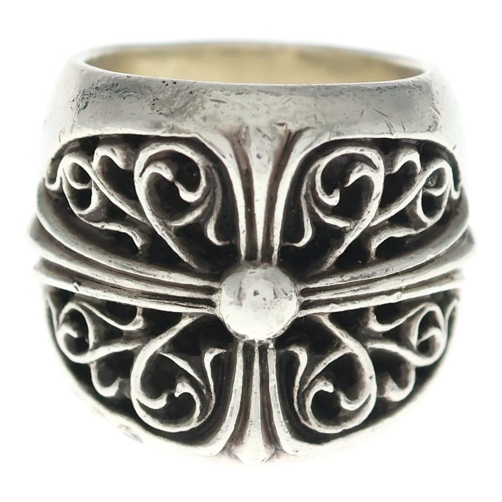 Chrome Hearts Classic Oval Cross Ring Silver — view 5