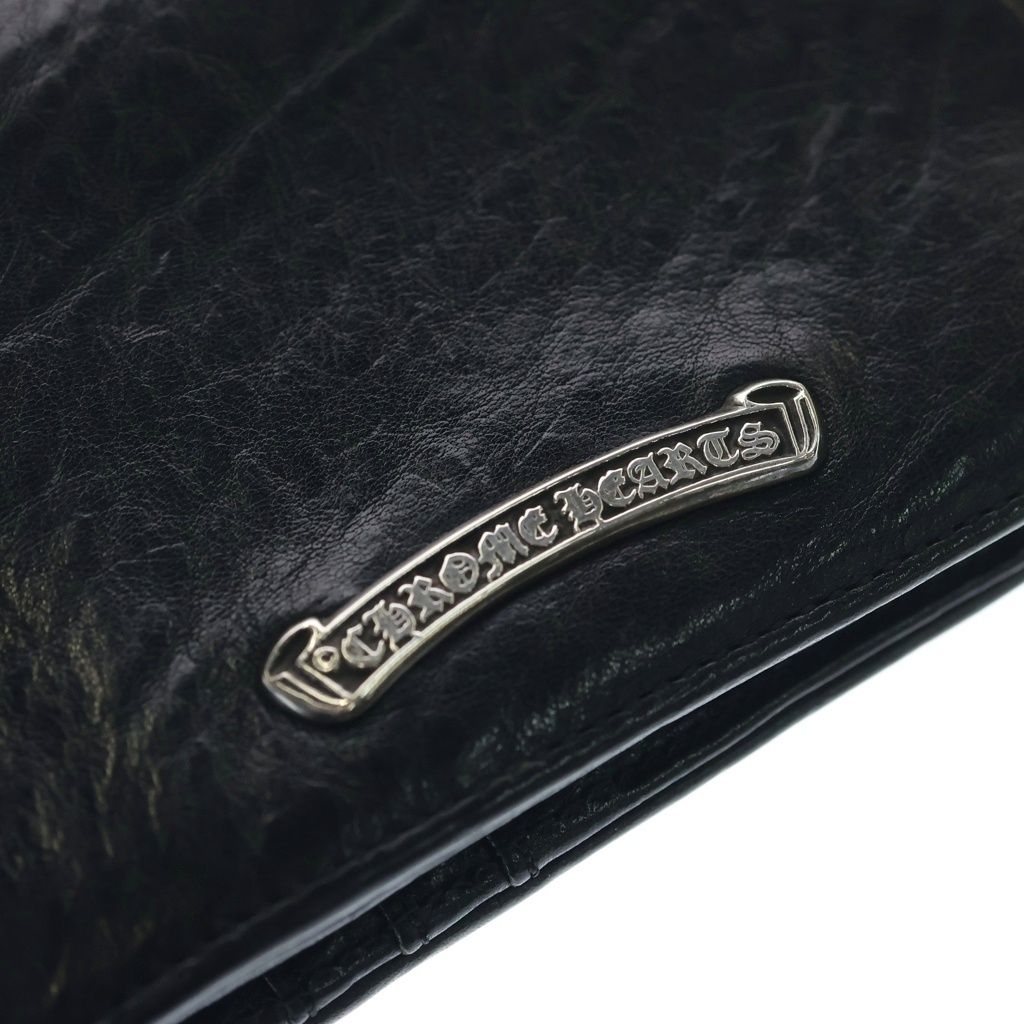 Chrome Hearts Joey Leather Wallet Black — view 4