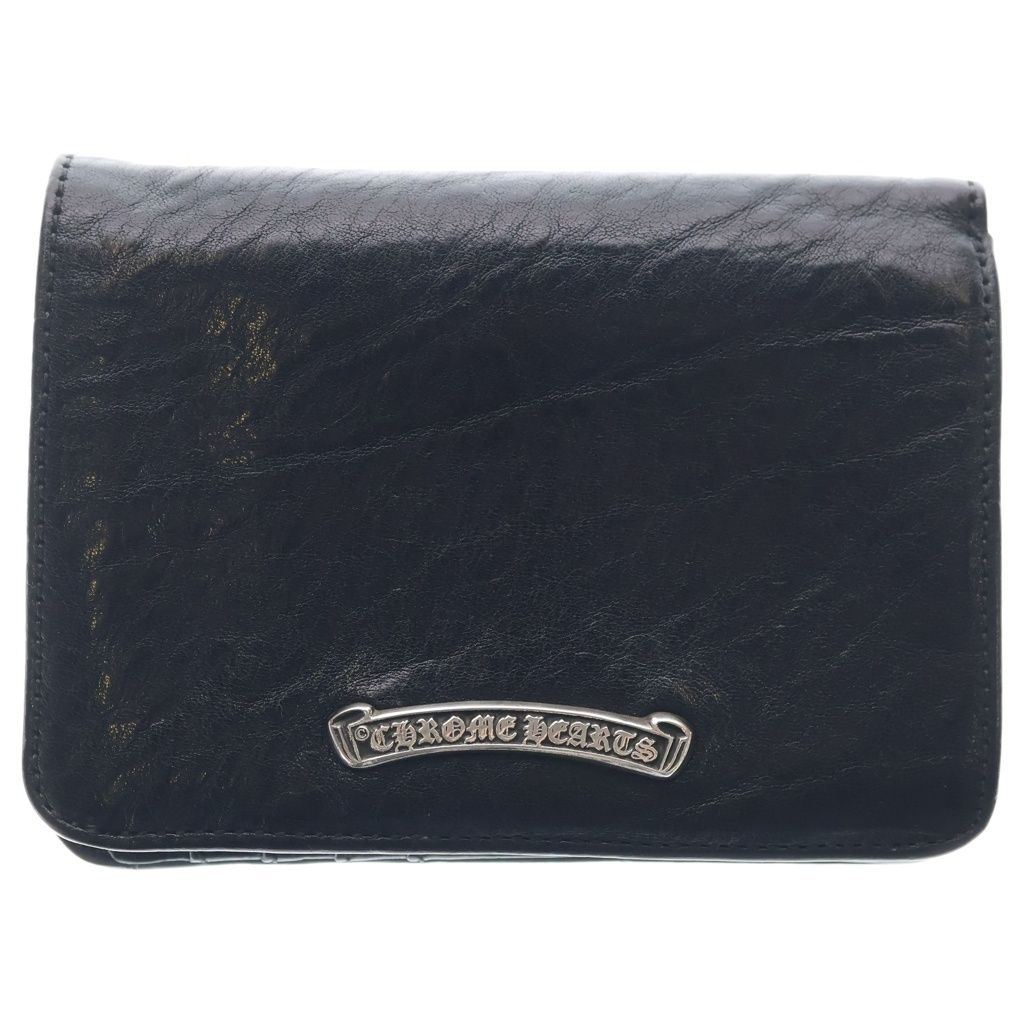 Chrome Hearts Joey Leather Wallet Black