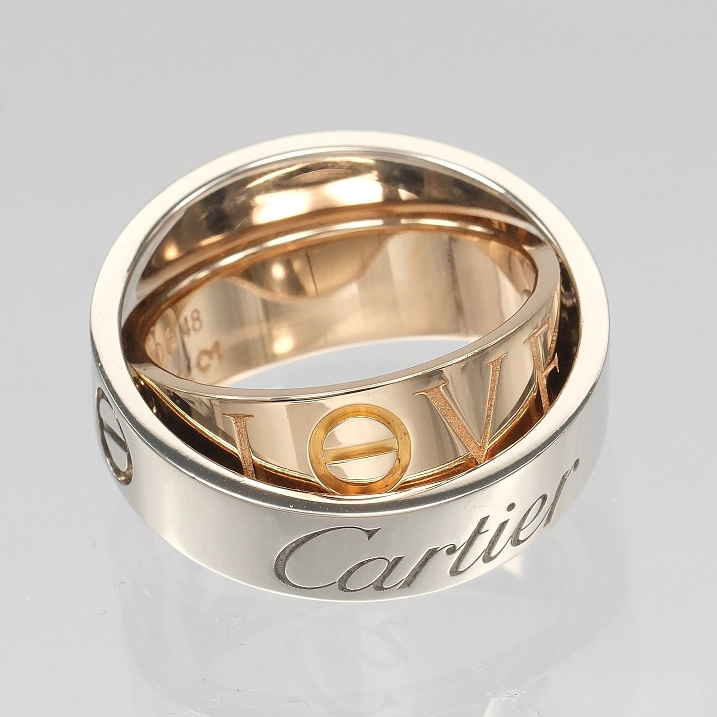 Cartier Sea Cles Love Gold Ring — view 6