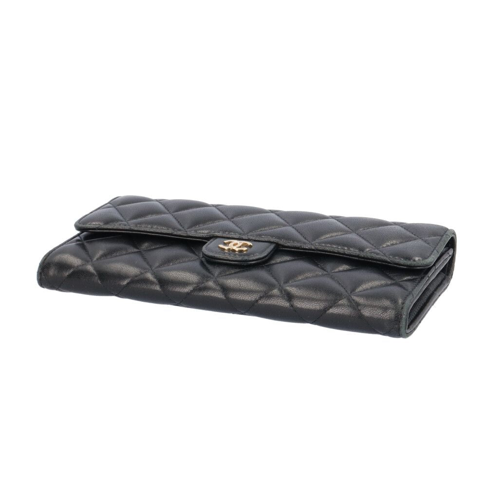Chanel Classic Long Flap Wallet Quilted Lambskin — view 4