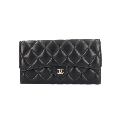 Chanel Classic Long Flap Wallet Quilted Lambskin