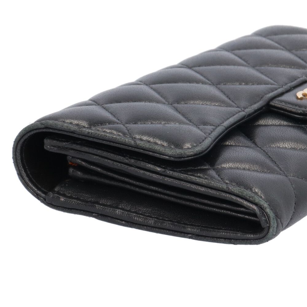 Chanel Classic Long Flap Wallet Quilted Lambskin — view 9