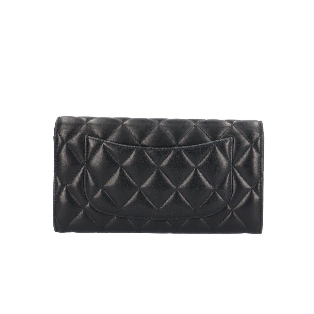 Chanel Classic Long Flap Wallet Quilted Lambskin — view 2