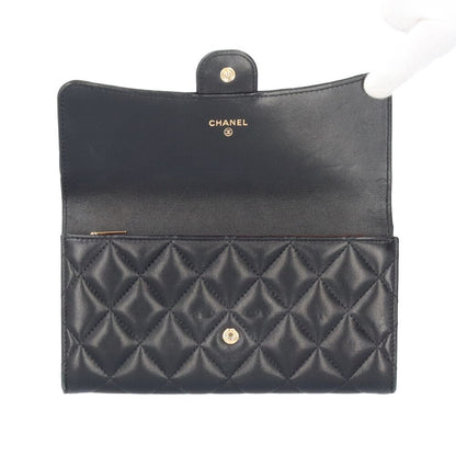Chanel Classic Long Flap Wallet Quilted Lambskin — view 5