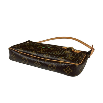 Louis Vuitton Pochette Monogram Perfo Handbag Canvas Brown — view 5