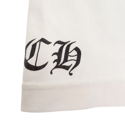 Chrome Hearts Horse Shoe CH Cross T-Shirt M Short Sleeve Cotton Floral White — view 8